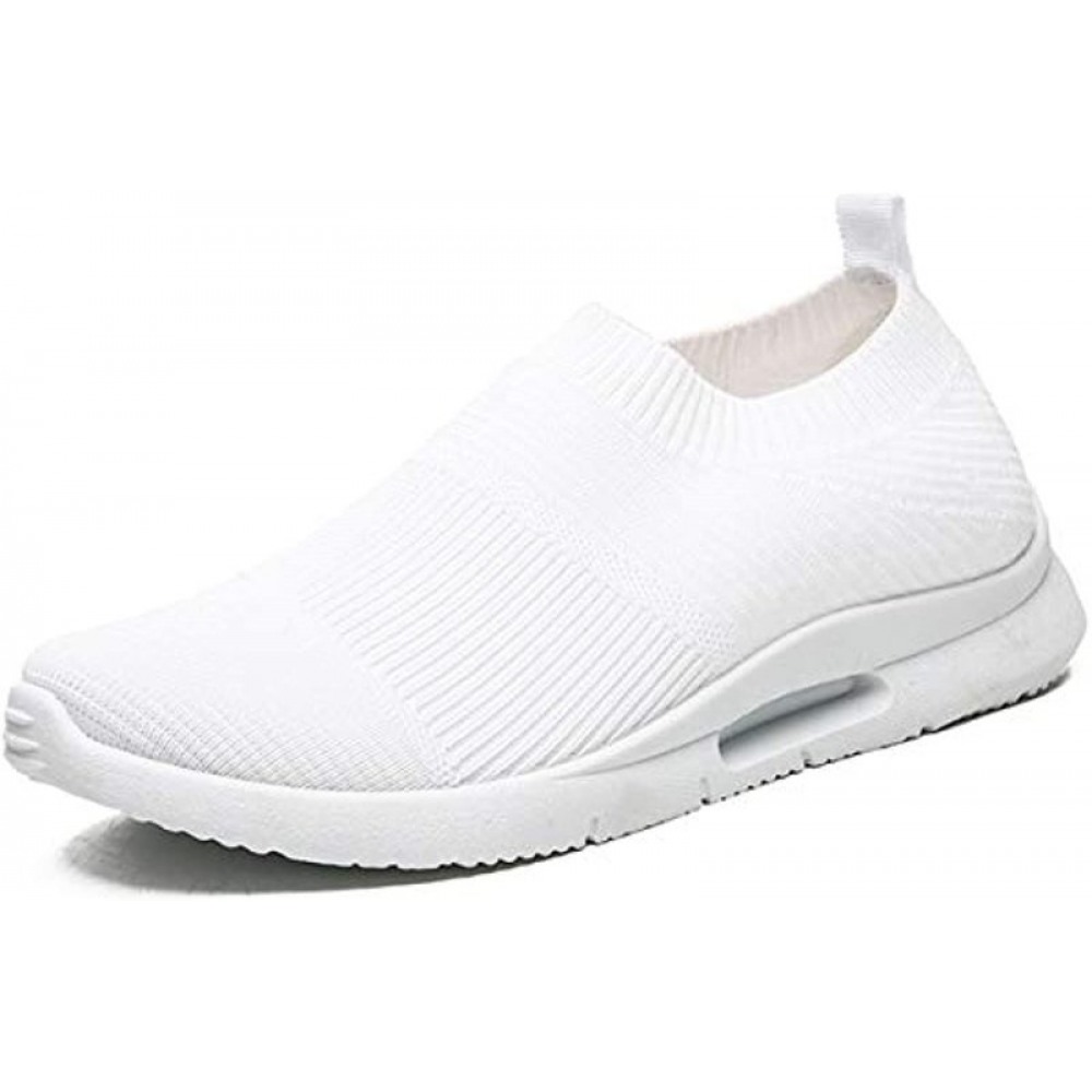Men's Lightweight Athletic Running Walking Gym Shoes Casual Sports Shoes White